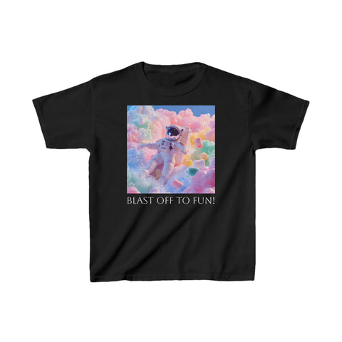 Kids Heavy Cotto Tee - Space Adventure - Blast Off to Fun!