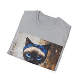 Unisex Softstyle T-Shirt - Favorite Pet - Painting of A Cat Series No.2