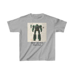 Kids Heavy Cotton Tee - Super Robot - Gear Up and Roll Out