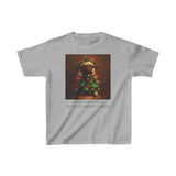 Kids Heavy Cotton Tee - Pet Lover - Bark the Halls with Holiday Cheer!