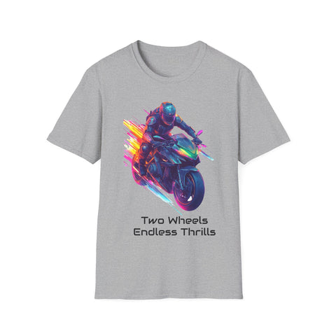 Unisex Softstyle T-Shirt - Super Bike - Two Wheels, Endless Thrills