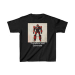 Kids Heavy Cotto Tee - Super Robot - Transform and Dominate