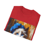 Unisex Softstyle T-Shirt - Favorite Pet - Painting of A Cat Series No.4