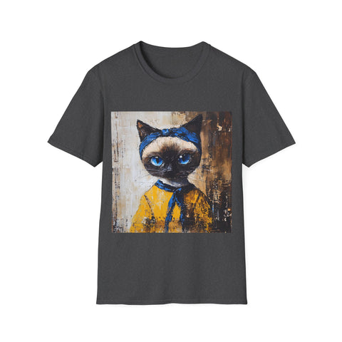 Unisex Softstyle T-Shirt - Favorite Pet - Painting of A Cat Series No.2