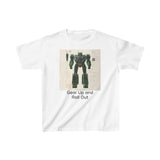 Kids Heavy Cotton Tee - Super Robot - Gear Up and Roll Out