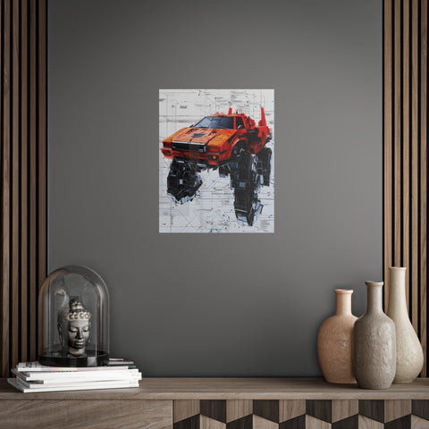 Unframed Posters - Super Robot Transformer