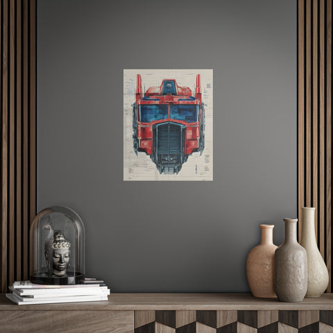 Unframed Posters - Super Robot Transformer