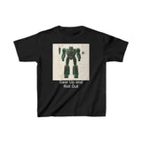 Kids Heavy Cotton Tee - Super Robot - Gear Up and Roll Out