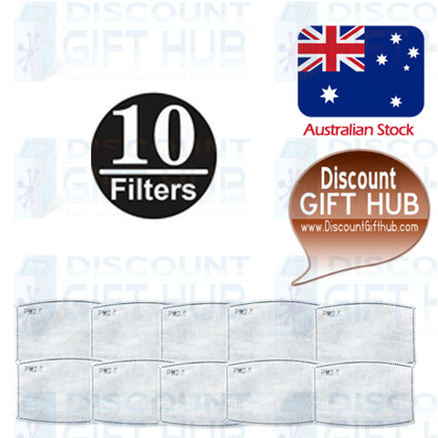 10 Filters PM 2.5 for the reusable mask