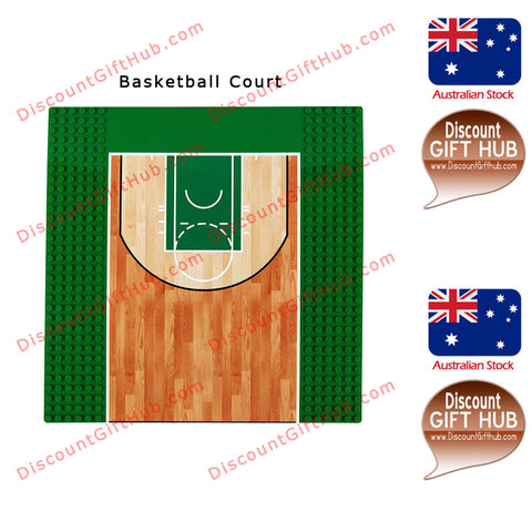 Base Plate Baseplate 32x32 Studs 25.5 x 25.5 cm - Basket Ball Field And Soccer Field