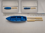 Dollhouse Miniature Accessories Mini Resin - Wooden Boat x 1 (Model SM114)