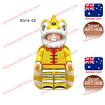 Lion Dance Mini Figurines Building Block