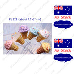 Dollhouse Miniature Accessories Mini Resin - Ice-cream Cone x 2 (model FL528)