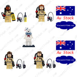 5pcs Stay Puft MarshMallow Man Ghostbusters Mini Figurines for Building Block