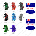 8pcs Godzilla Mini Figurines for Building Block