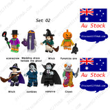 Halloween Mini Figurines Building Block - 8 Designs / set