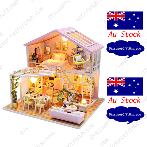 DIY Miniature House 3D Model Kit - Sweet Time