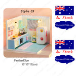 DIY Miniature House 3D Model Kit - 9 in 1 designs - Kid Rooms