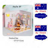 DIY Miniature House 3D Model Kit - 9 in 1 designs - Kid Rooms