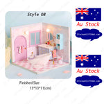 DIY Miniature House 3D Model Kit - 9 in 1 designs - Kid Rooms