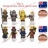 Ninja Samurai Mini Figurines for Building Block