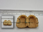 Dollhouse Miniature Accessories Mini Resin - Twin Cane Baskets x 1 (model SM1230)