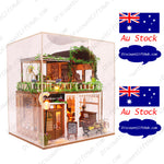 DIY Miniature House 3D Model Kit - Rainbow Cafe