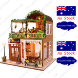 DIY Miniature House 3D Model Kit - Rainbow Cafe